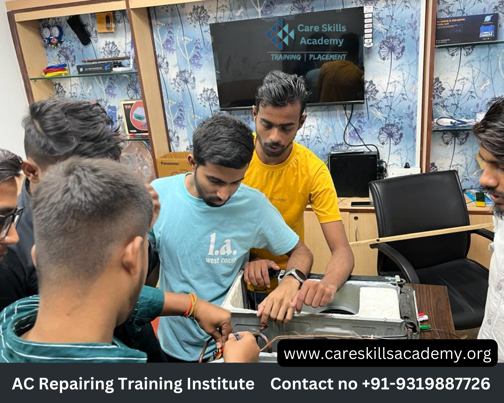 Enroll now at Care Skills Academy in Delhi That Offers an AC Repairing Course in Hindi
