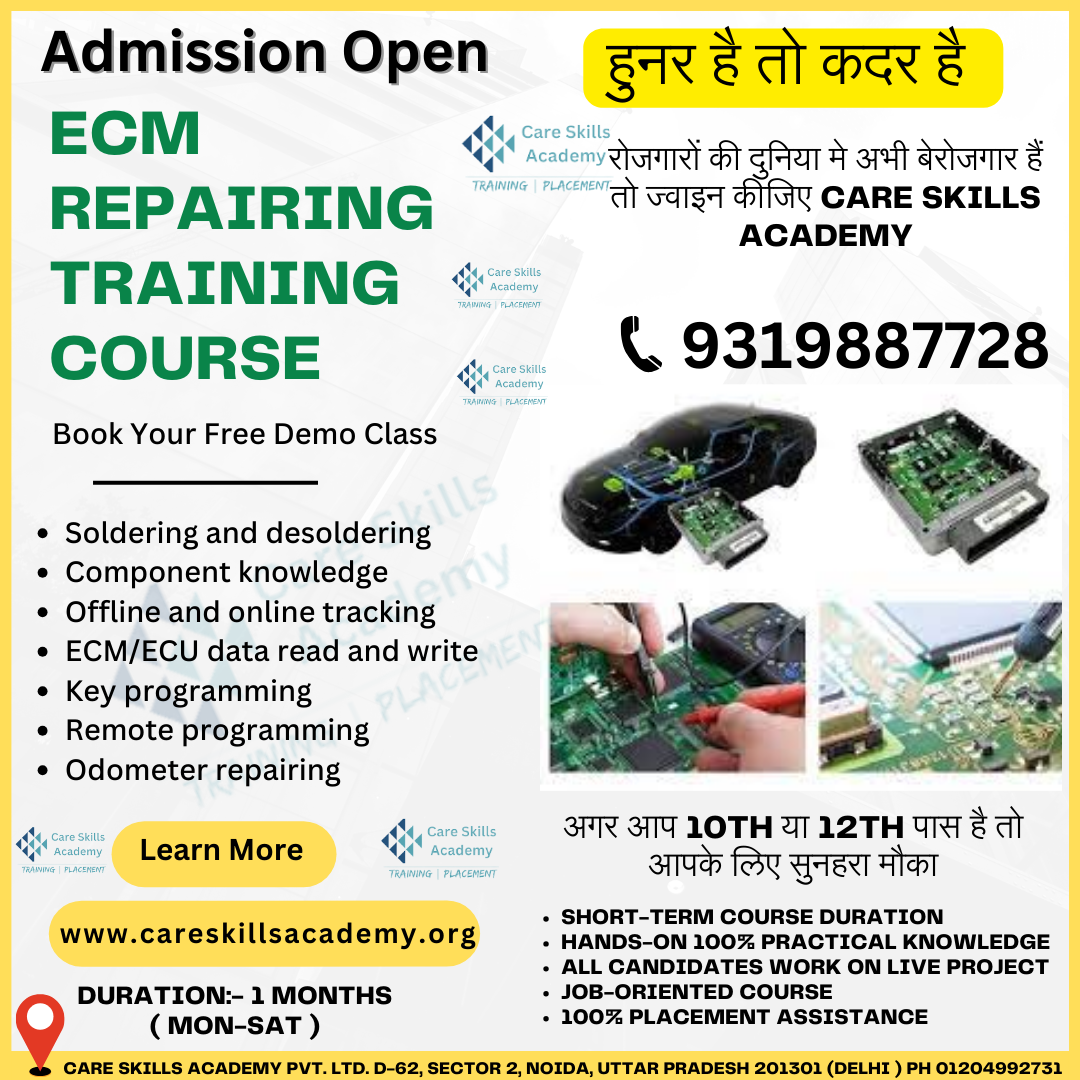 ECM Repairing Course in India || Call 9319887726